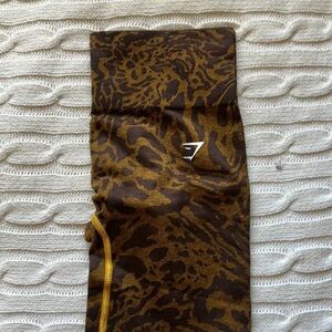 Gymshark Brown Patterned Athletic Shorts